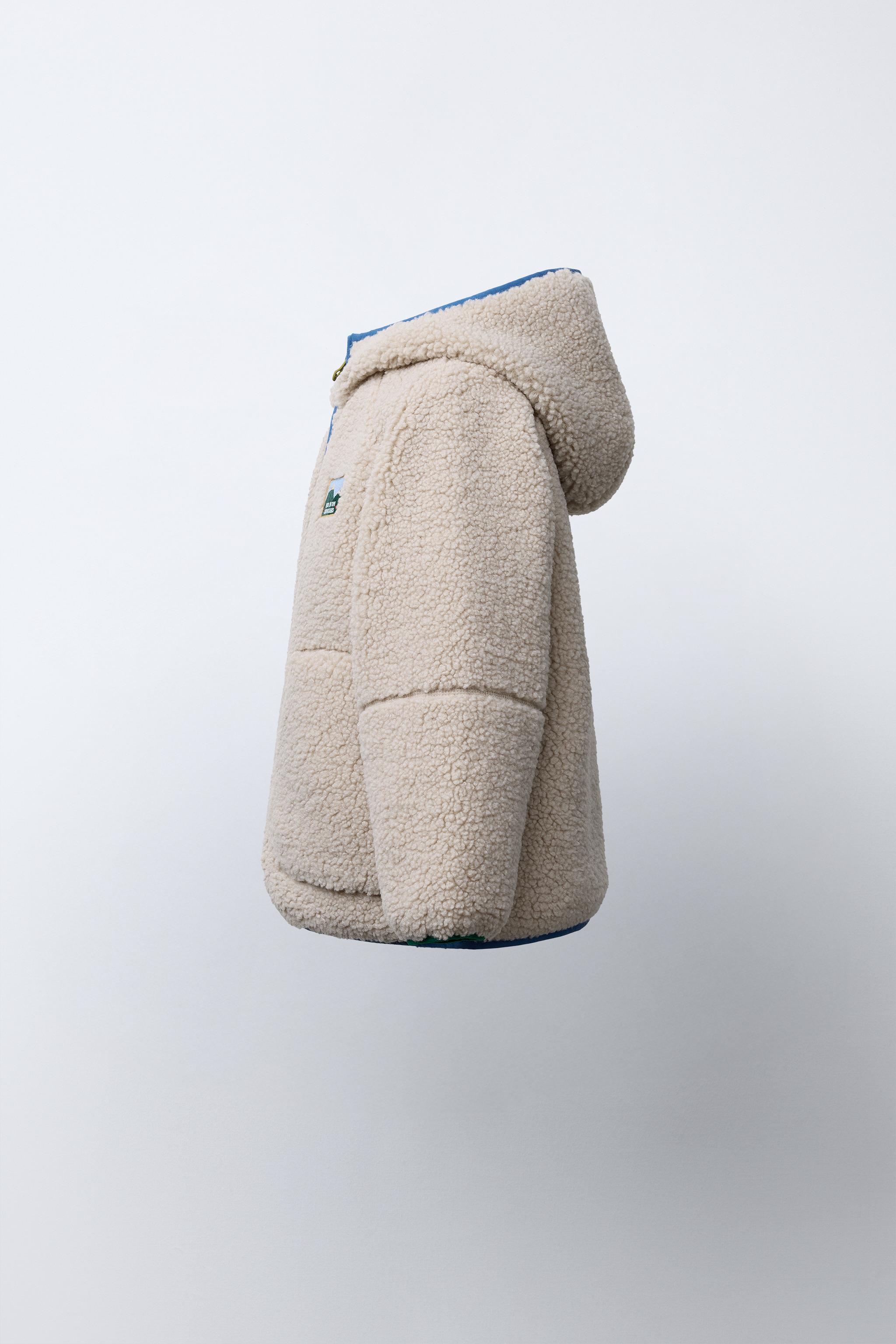 CONTRAST PIPING FLEECE HOODIE JACKET